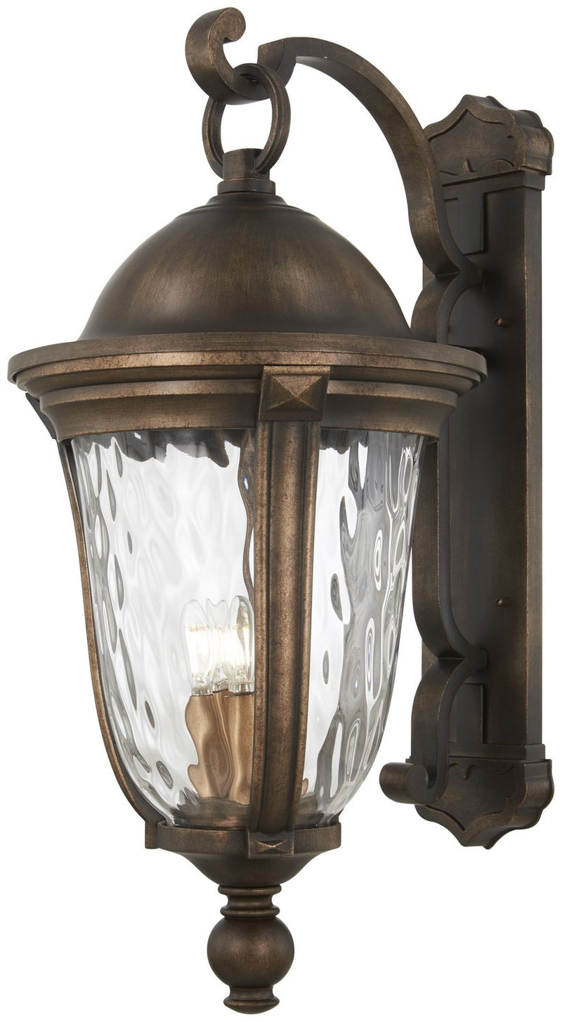 Havenwood 5-Light Outdoor Wall Lantern in Tauira Bronze and Alder Silver