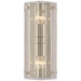 Clayton Two Light Wall Sconce in Crystal and Polished Nickel
