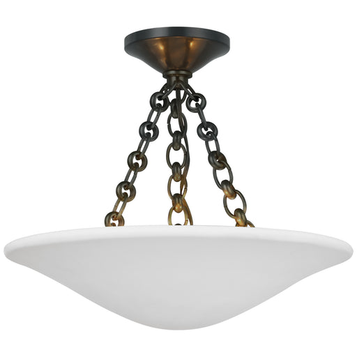 Mollino LED Semi Flush Mount in Bronze