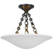 Mollino LED Semi Flush Mount in Bronze