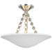 Mollino LED Semi Flush Mount in Polished Nickel