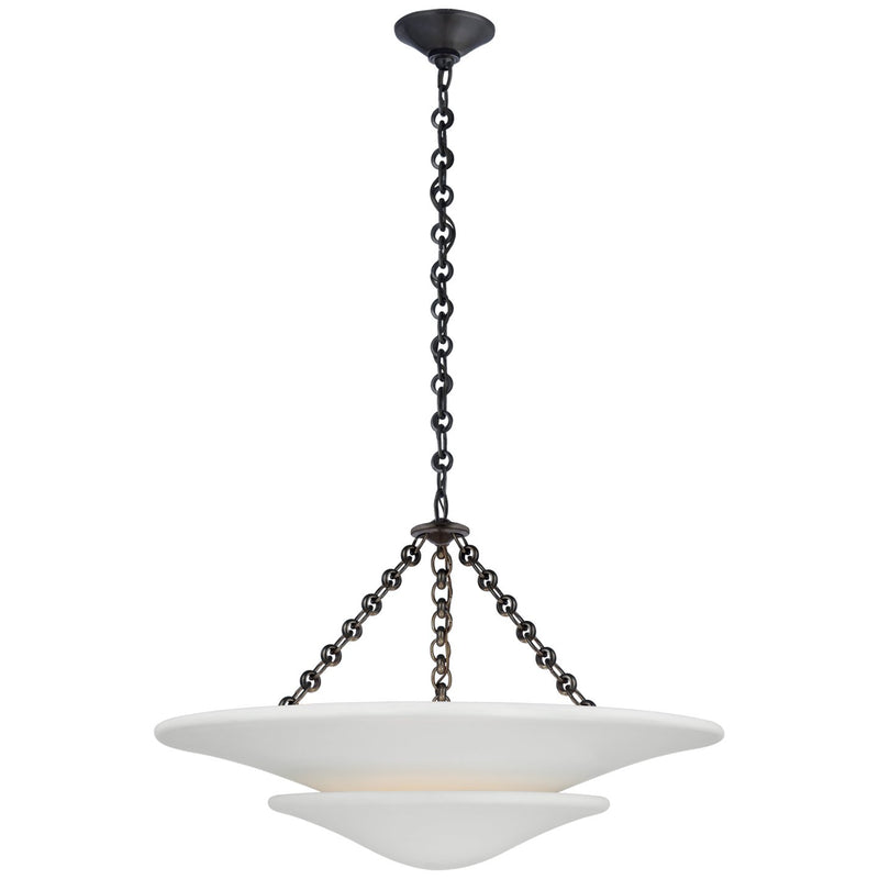 Mollino Medium Tiered 25" 3-Light Pendant in Bronze