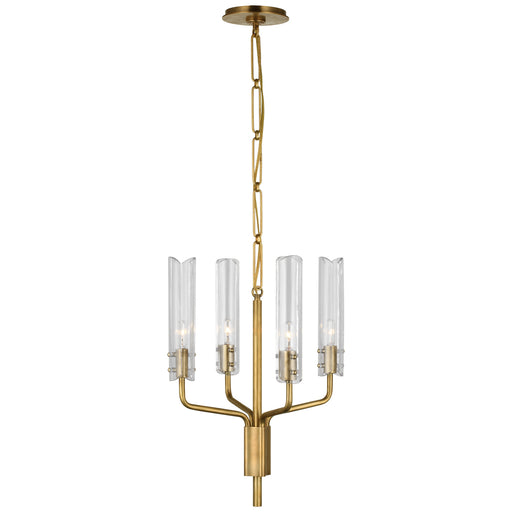 Casoria LED Chandelier in Hand-Rubbed Antique Brass