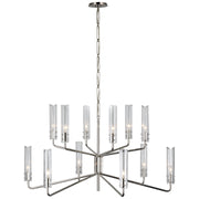 Casoria LED Chandelier in Polished Nickel
