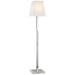 Reagan LED Floor Lamp in Polished Nickel and Crystal