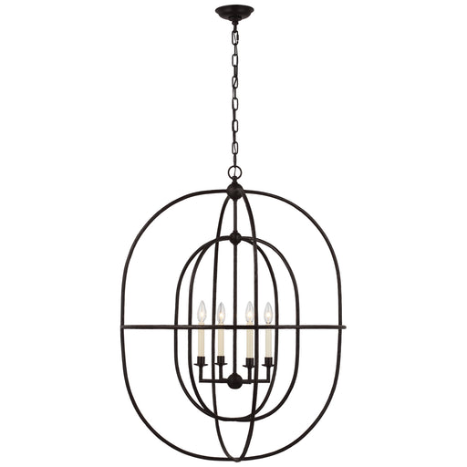 Modern Classic Livingston Large Lantern in Charcoal