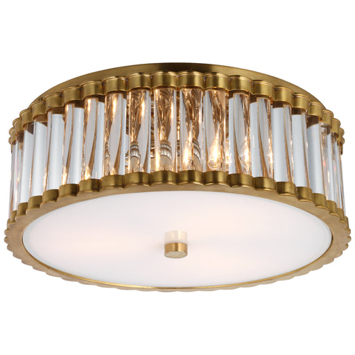 Kean LED Flush Mount in Hand-Rubbed Antique Brass
