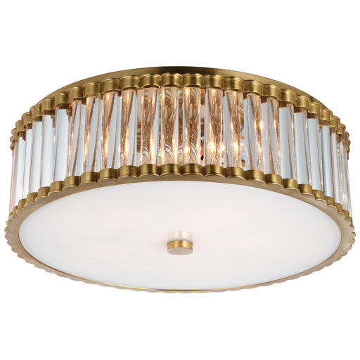 Kean LED Flush Mount in Hand-Rubbed Antique Brass