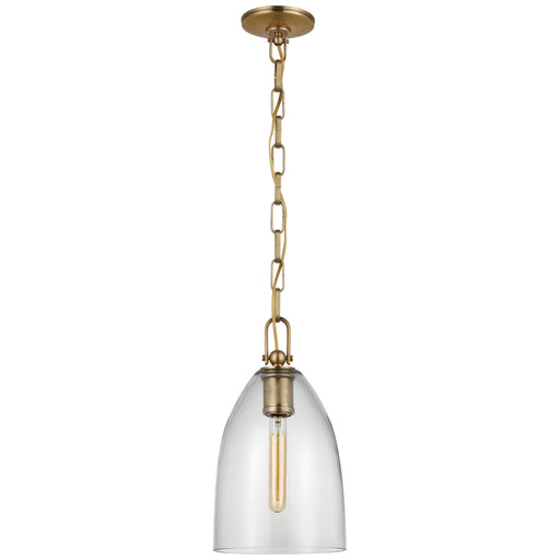 Andros LED Pendant in Antique-Burnished Brass