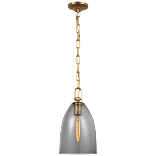 Andros LED Pendant in Antique-Burnished Brass