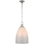 Andros LED Pendant in Polished Nickel