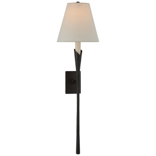 Aiden Large Tail Wall Sconce in Aged Iron