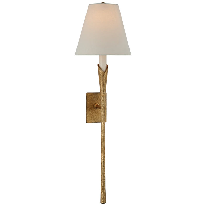 Aiden Large Tail Wall Sconce in Gilded Iron