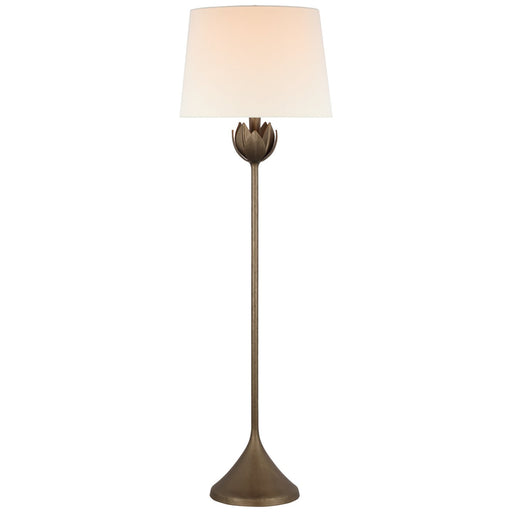 Alberto Large Floor Lamp in Antique Bronze Leaf