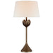 Alberto One Light Table Lamp in Antique Bronze Leaf