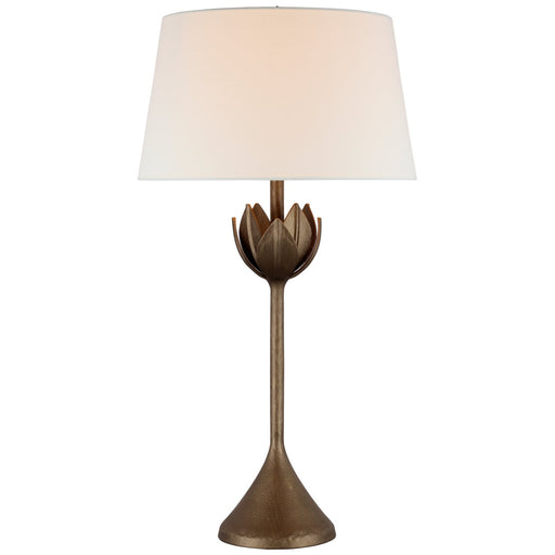 Alberto Large Table Lamp in Antique Bronze Leaf