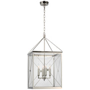 Rossi LED Lantern in Polished Nickel