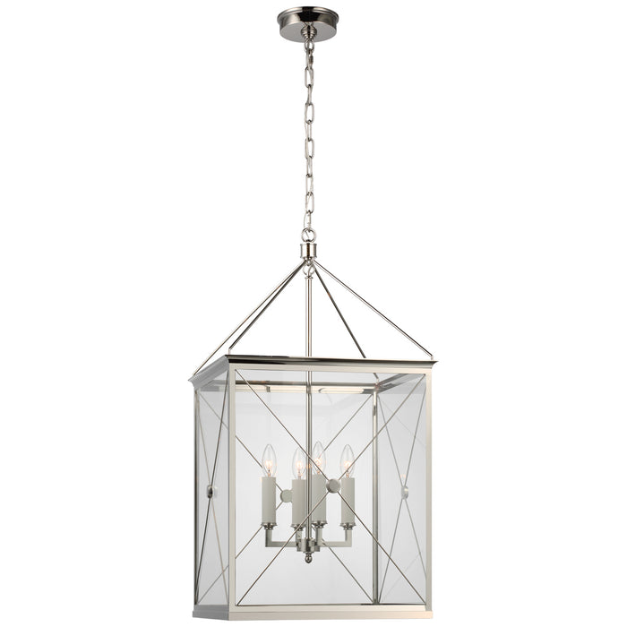 Rossi LED Lantern in Polished Nickel