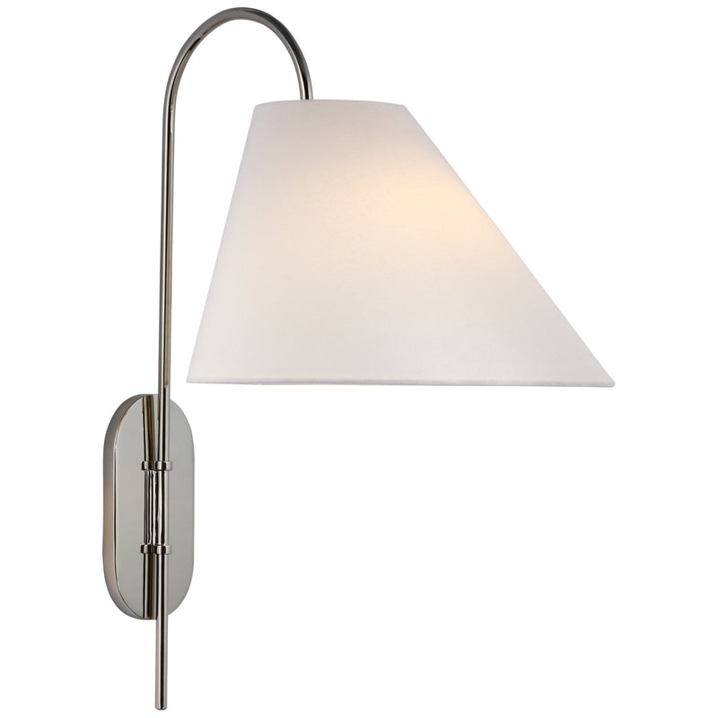 Kinsley Large Articulating Swing Arm Wall Lamp in Polished Nickel