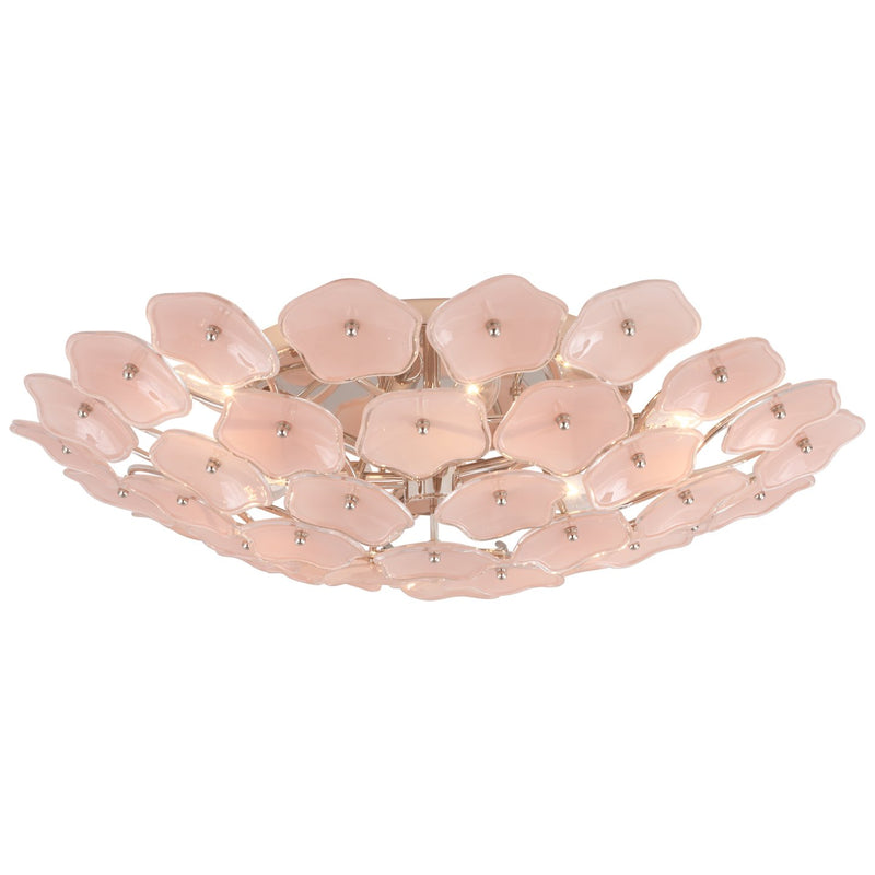 Leighton Large 6-Light Flush Mount in Polished Nickel