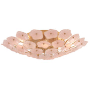 Leighton Large 6-Light Flush Mount in Soft Brass