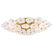 Leighton Large 6-Light Flush Mount in Soft Brass