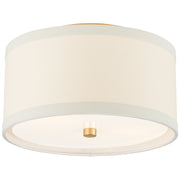Walker Two Light Flush Mount in Gild