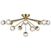 Alloway LED Flush Mount in Soft Brass