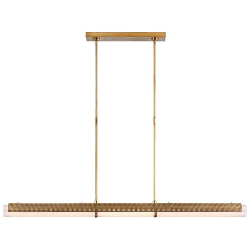 Precision 50" Linear Pendant in Antique-Burnished Brass