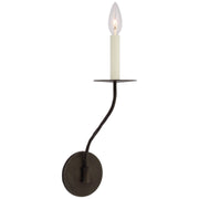 Belfair Medium Single Wall Sconce in Aged Iron
