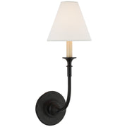 Piaf Single Wall Sconce in Aged Iron