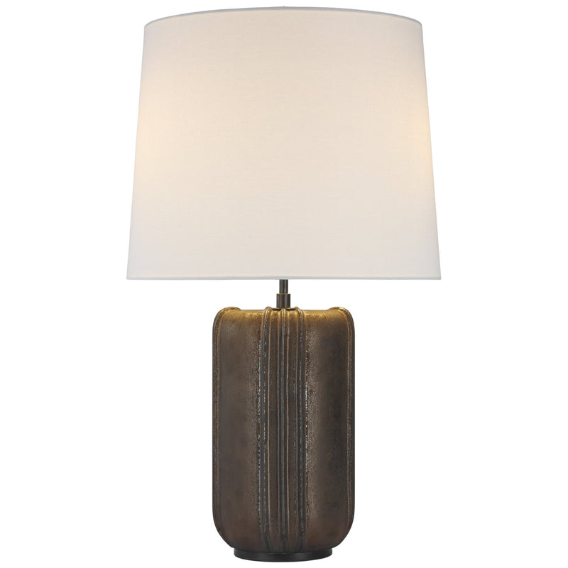 Minx Large 2-Light Table Lamp in Crystal Bronze