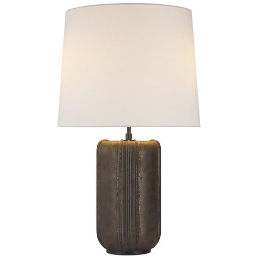 Minx Large 2-Light Table Lamp in Crystal Bronze