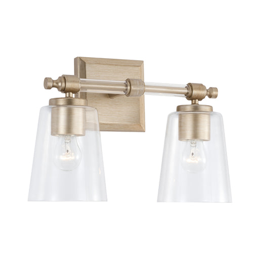 Breigh 2-Light Vanity in Brushed Champagne - Lamps Expo
