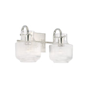 Nyla 2-Light Vanity in Polished Nickel - Lamps Expo