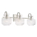 Nyla 3-Light Vanity in Polished Nickel - Lamps Expo