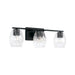 Lucas 3-Light Vanity in Matte Black - Lamps Expo