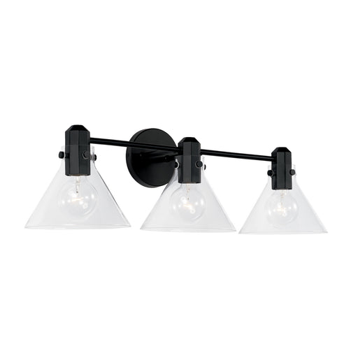 Greer 3-Light Vanity in Matte Black - Lamps Expo