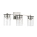 Mason 3-Light Vanity in Brushed Nickel - Lamps Expo