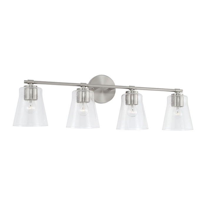 Baker 4-Light Vanity in Brushed Nickel - Lamps Expo