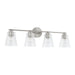 Baker 4-Light Vanity in Brushed Nickel - Lamps Expo