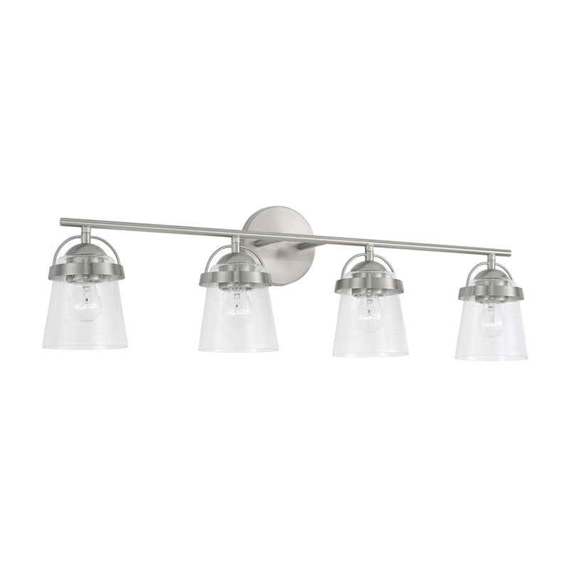 Madison 4-Light Vanity in Brushed Nickel - Lamps Expo