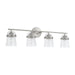 Madison 4-Light Vanity in Brushed Nickel - Lamps Expo