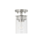 Mason 1-Light Semi-Flush Mount in Brushed Nickel - Lamps Expo