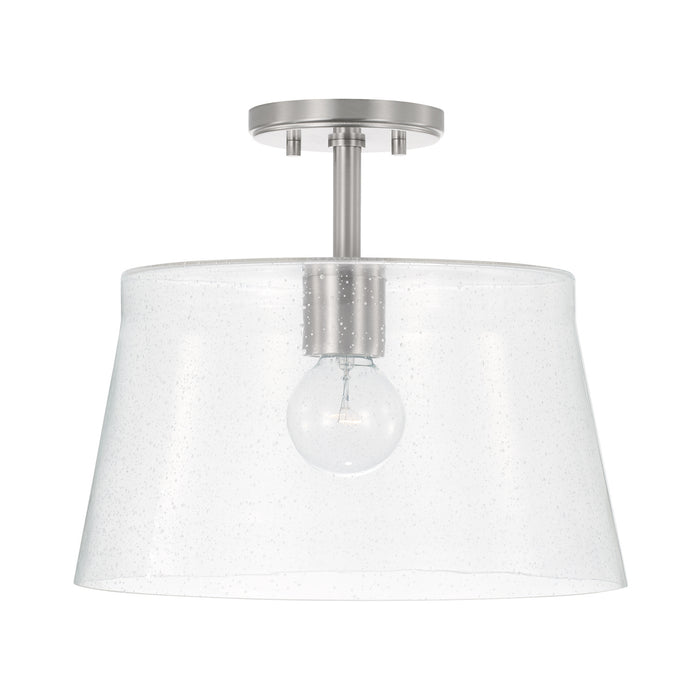 Baker 1-Light Pendant in Brushed Nickel - Lamps Expo