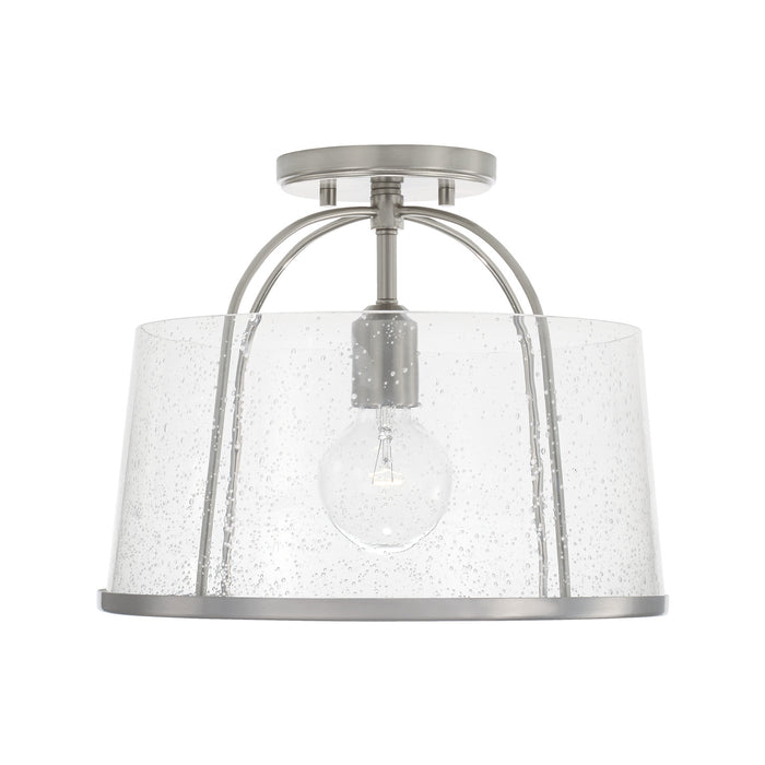 Madison 1-Light Semi-Flush Mount in Brushed Nickel - Lamps Expo