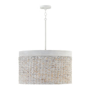 Tallulah 4-Light Pendant in Chalk Wash - Lamps Expo