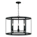 Brennen 4-Light Pendant in Black Iron - Lamps Expo