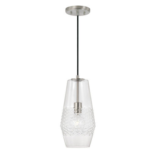 Dena 1-Light Pendant in Brushed Nickel - Lamps Expo