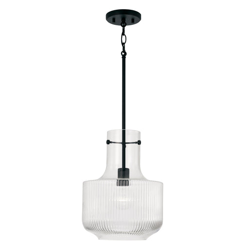 Nyla 1-Light Pendant in Matte Black - Lamps Expo